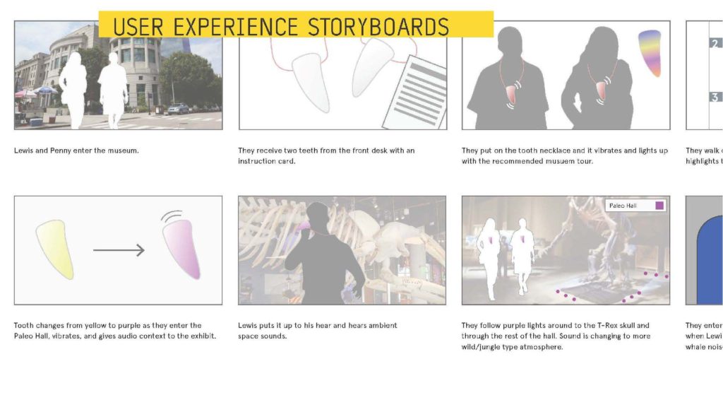 Created user experience storyboards