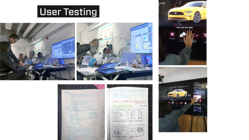 User testing of early prototypes