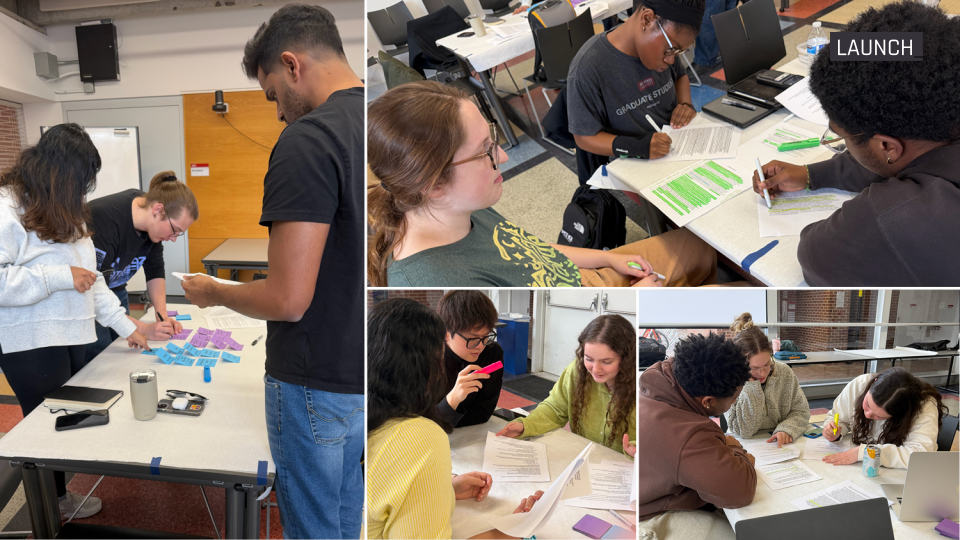 Launch Students completing exercises to understand tiered reporting
